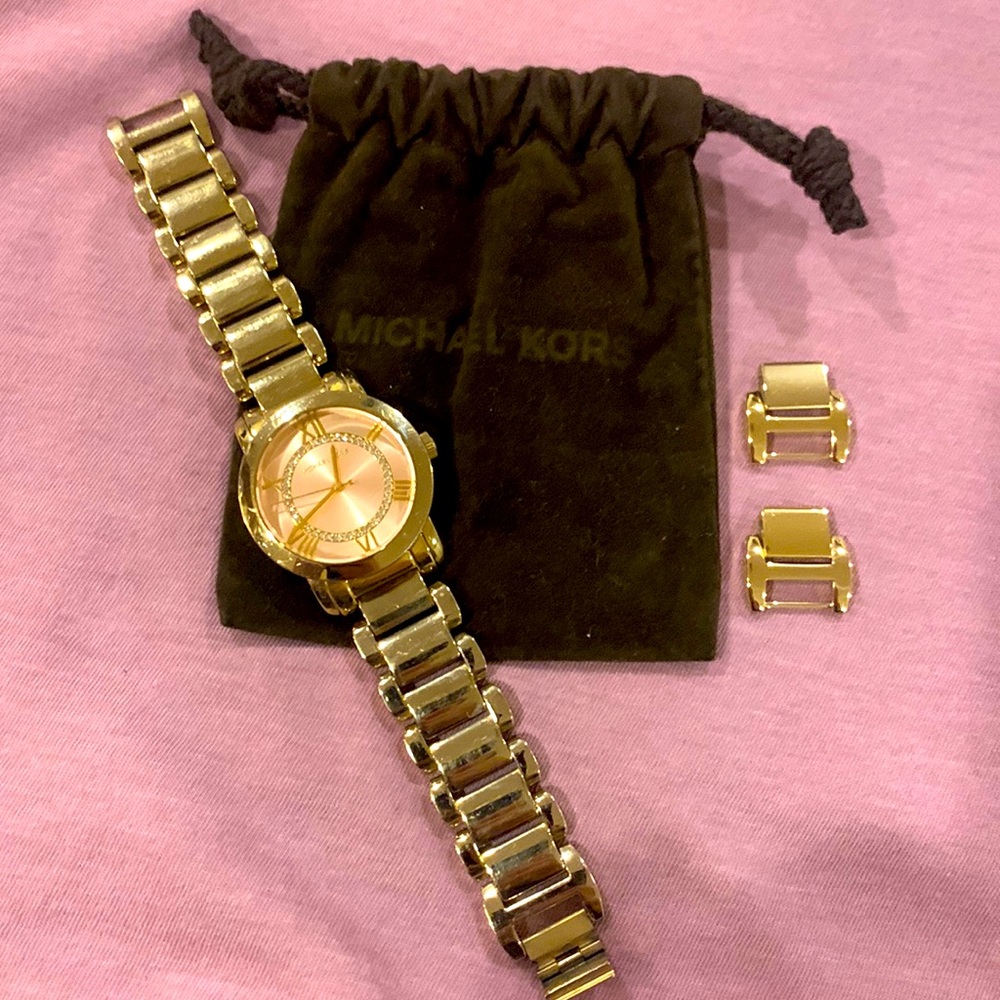 Michael Kors Women Watch - Gold with Rose Pink